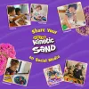 Spin Master Kinetic Sand Mold n' Flow Set Spielsand, 680 g, rot/türkis, ab 3 Jahren
