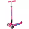 Kompaktscooter GLOBBER Primo Foldable Plus Lights – pink/hellblau