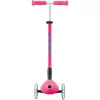 Kompaktscooter GLOBBER Primo Foldable Plus Lights – pink/hellblau