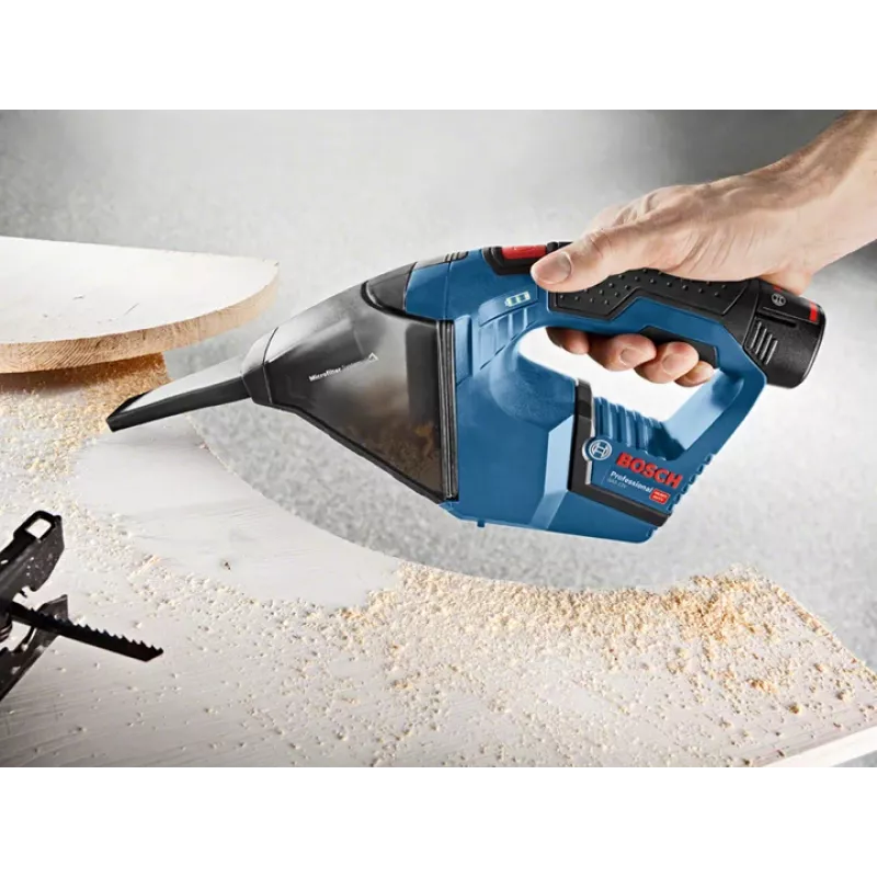 Bosch GAS 12V Handstaubsauger Schwarz, Blau Beutellos