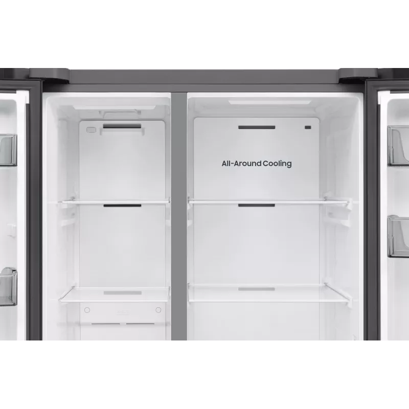 Samsung Series 6 RS70F65QEF side-by-side Kühlschrank Freistehend 659 L Schwarz