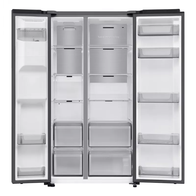 Samsung Series 7 RS70F66KCF Side-by-Side Kühlschrank Freistehend 634 L Schwarz