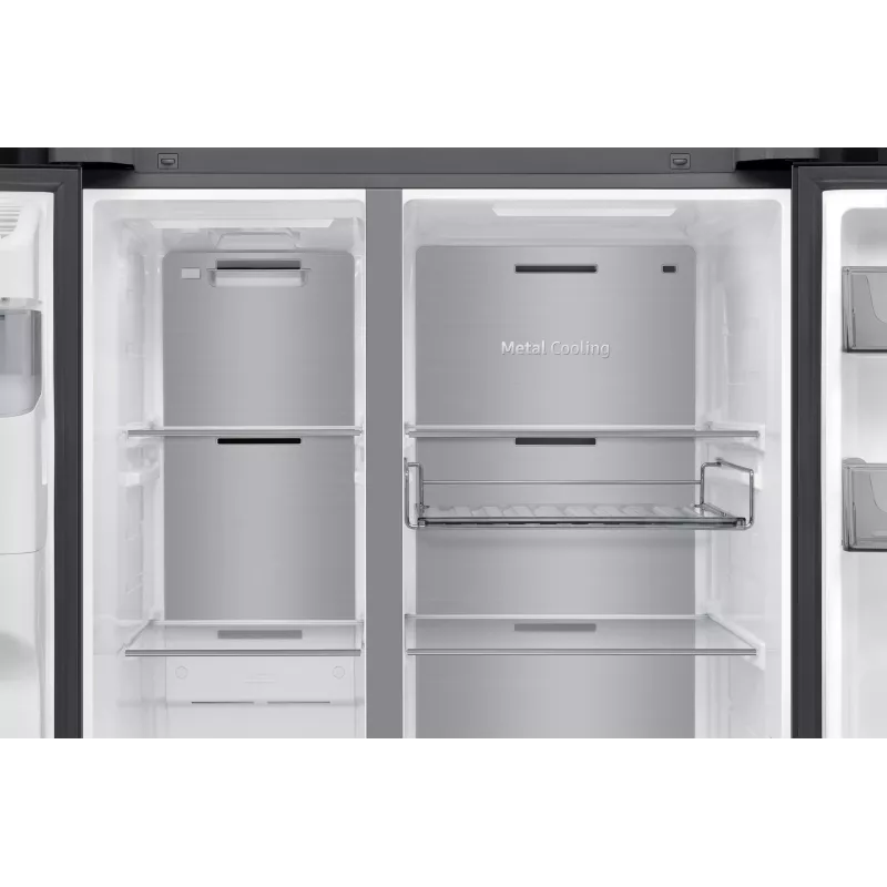 Samsung RS80F64KEF Side-by-Side-Kühlschrank Freistehend 640 L Schwarz