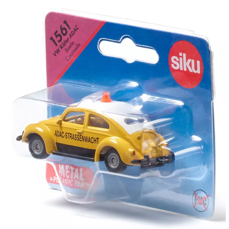 Siku 1561 VW Käfer ADAC Modellfahrzeug, Blister-Serie, ab 3 Jahren