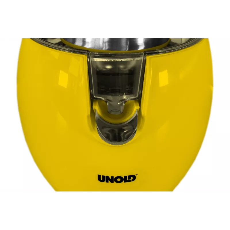 Unold 78132 Power Juicy elektrische Zitruspresse, 300 W, Tropfstopp, Start-/Stopp-Automatik, Gelb/Edelstahl