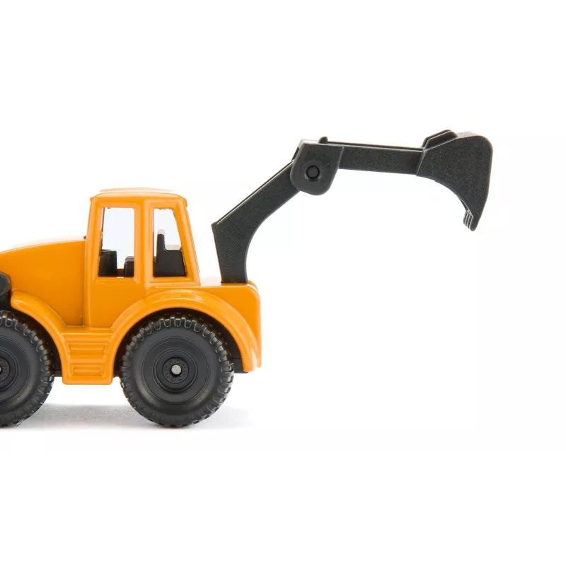 Siku MAN Lkw mit Baggerlader, Lkw-/Anhängermodell, 1:87, MAN, Junge/Mädchen, Metall, Kunststoff, Blau, Gelb