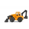 Siku MAN Lkw mit Baggerlader, Lkw-/Anhängermodell, 1:87, MAN, Junge/Mädchen, Metall, Kunststoff, Blau, Gelb