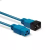 Lindy 2m IEC C19 auf C20 Verlängerungskabel, Blau, 2 m, C19-Kupplung, C20-Stecker, 250 V, 16 A