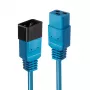Lindy 30120 IEC 60320 C19 auf C20 Netzverlängerungskabel, 1 m, 16 A, geformt, blau