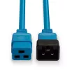 Lindy 30120 IEC 60320 C19 auf C20 Netzverlängerungskabel, 1 m, 16 A, geformt, blau