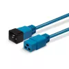 Lindy 30120 IEC 60320 C19 auf C20 Netzverlängerungskabel, 1 m, 16 A, geformt, blau