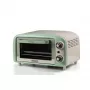 Ariete 3919 Elektro-Mini-Backofen Vintage, 800 W, 10 L Fassungsvermögen, Doppelglas, Retro, Grün
