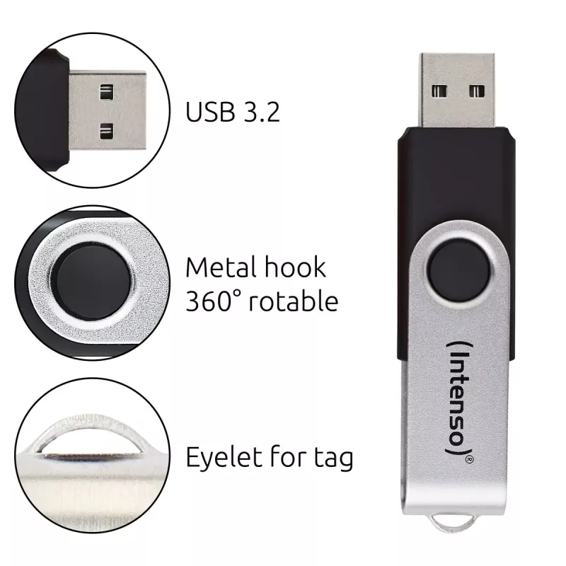 USB-Stick Intenso 256GB USB-A 3.2 Gen 1 Office Line