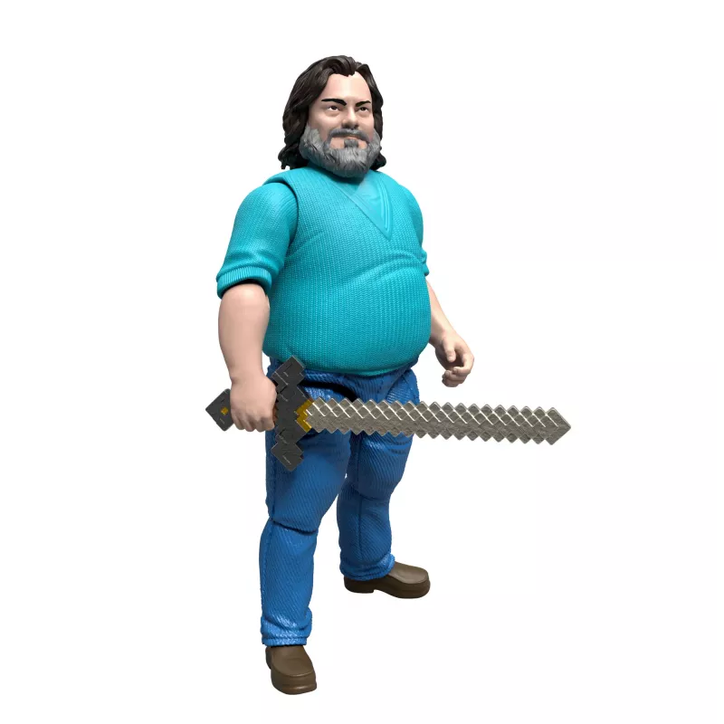 Actionfigur MATTEL Minecraft Steve mit Zubehör, 4 Zoll (6+), Kunststoff, mehrfarbig