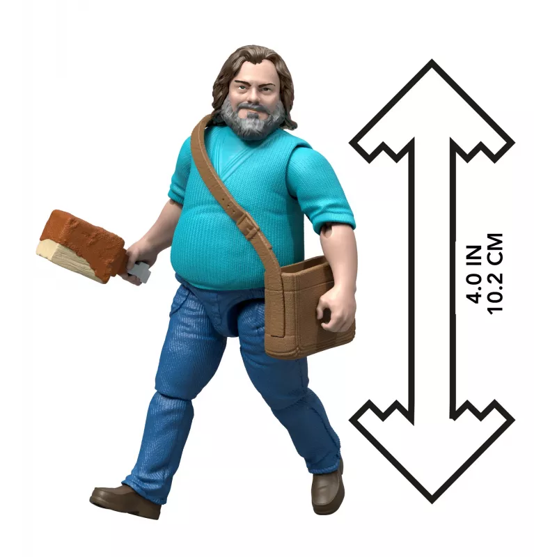 Actionfigur MATTEL Minecraft Steve mit Zubehör, 4 Zoll (6+), Kunststoff, mehrfarbig