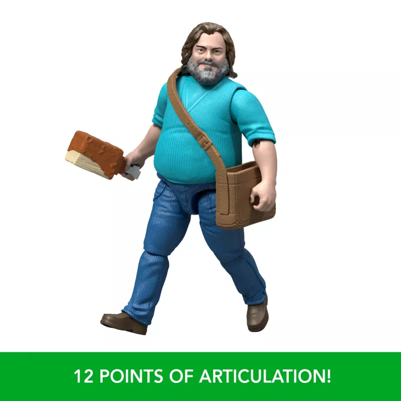 Actionfigur MATTEL Minecraft Steve mit Zubehör, 4 Zoll (6+), Kunststoff, mehrfarbig