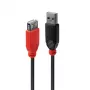 Lindy 42817 USB-2.0-Aktivverlängerungskabel Slim, USB-A-Stecker auf USB-A-Buchse, 5 m, schwarz