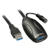 USB-Verlängerungskabel Lindy 15m USB 3.0 Aktive Verlängerung