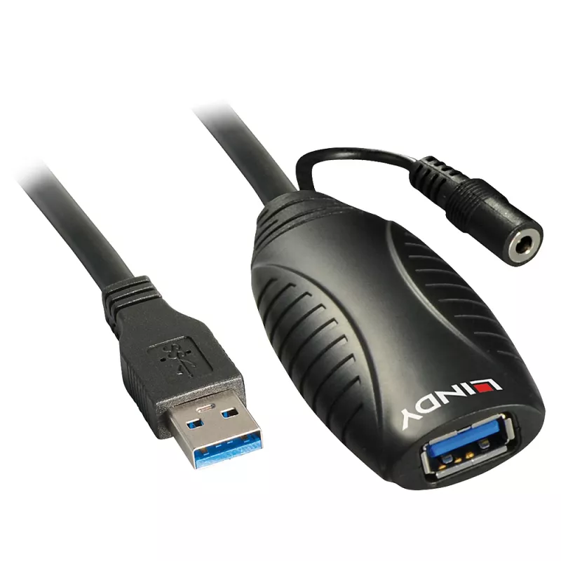 USB-Verlängerungskabel Lindy 15m USB 3.0 Aktive Verlängerung