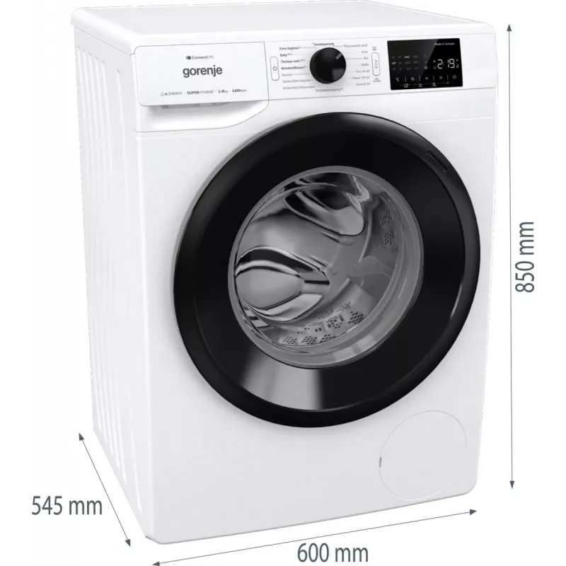 Gorenje WPNEI84A1TS Waschmaschine Frontlader 8 kg 1400 U/min Weiß