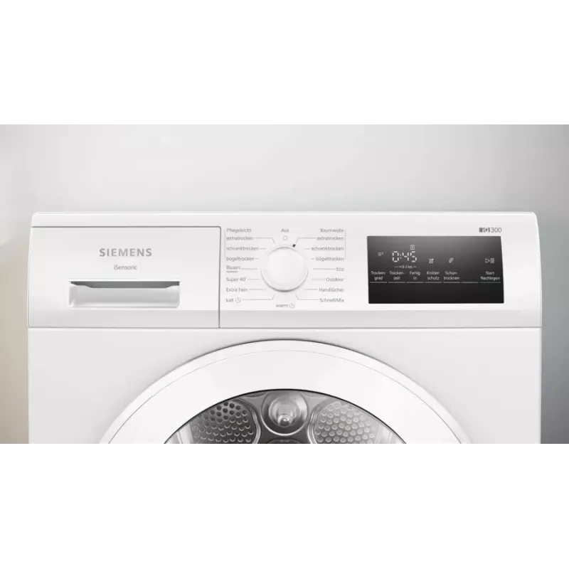 Siemens iQ300 WT45HVA4 Wäschetrockner Freistehend Frontlader 8 kg Weiß