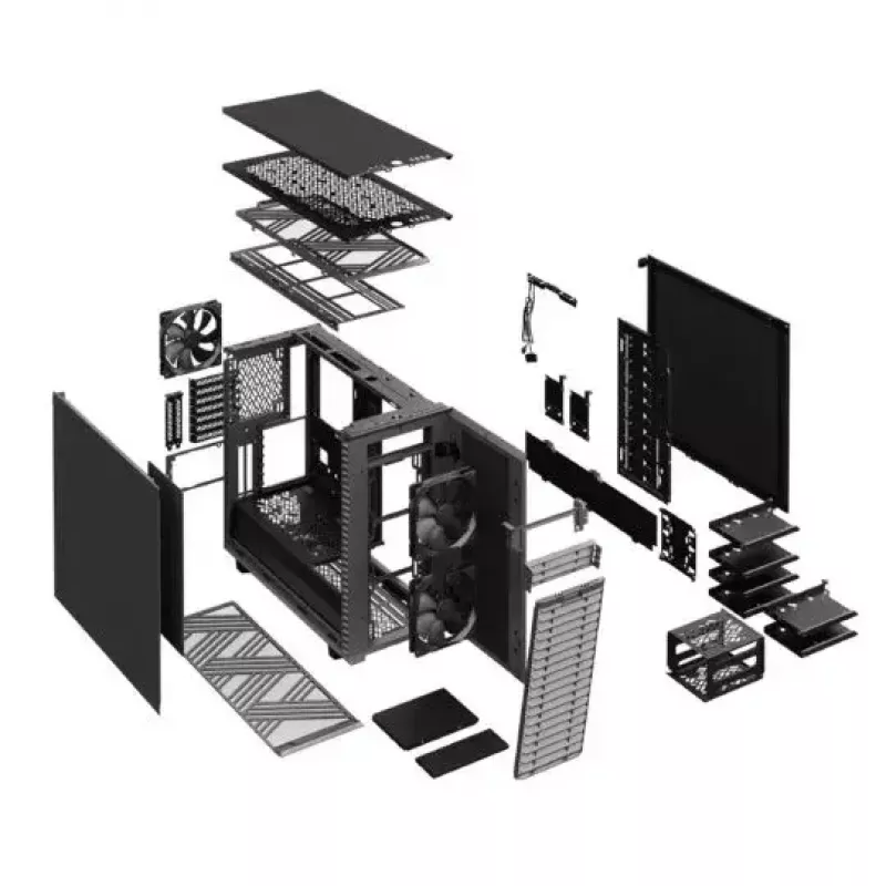 Fractal Design Define 7 PCGH Edition Midi-Tower-Gehäuse, schwarz (FD-C-DEF7A-11)
