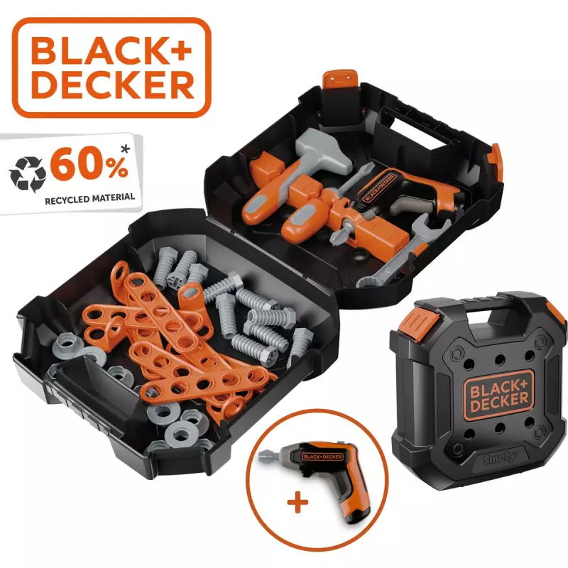 Kinder-Werkzeugkoffer Simba-Dickie Smoby Black+Decker Spielwerkzeug-Set