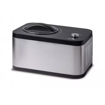 Unold 48826 Eismaschine & Joghurtbereiter EVA Kompressor-Eismaschine 1,5 L 120 W Schwarz, Edelstahl