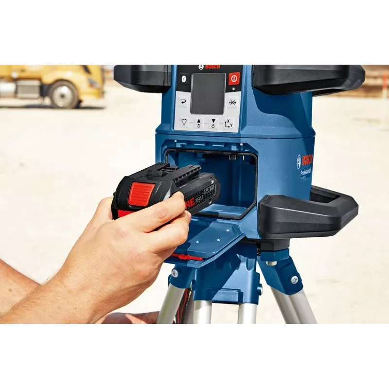Bosch GRL 600 CHV Professional Laser-Wasserwaage – 18V rote Laserlinie, Akku ProCORE18V 4.0Ah
