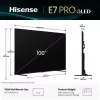 Hisense 100E7Q PRO 2,54 m (100 Zoll) 4K Ultra HD Smart TV Wi-Fi Schwarz