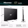 Hisense 85E77Q QLED Smart-TV 85 Zoll (215 cm), 4K Ultra HD, WLAN, Triple-Tuner, Schwarz