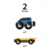 Modellbahn-Autotransporter von Ravensburger BRIO — 2-teilig, Schwarz/Blau/Gelb