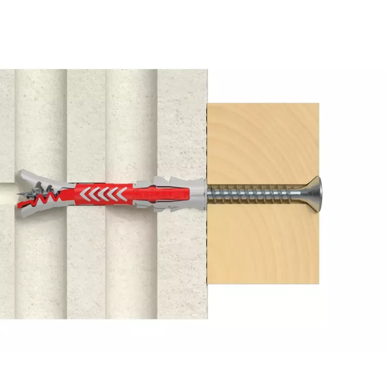 fischer DUOPOWER 8x40 Universaldübel-Sortiment in wiederverschließbarer Dose (80 Stück)