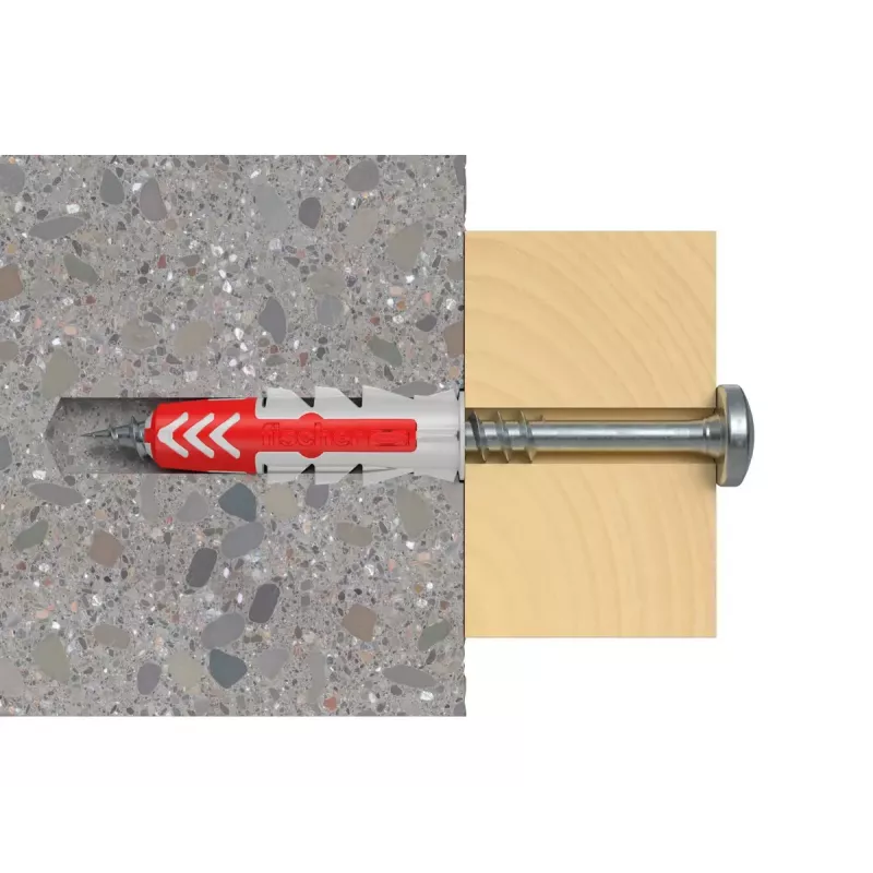 fischer DUOPOWER 8x40 Universaldübel-Sortiment in wiederverschließbarer Dose (80 Stück)