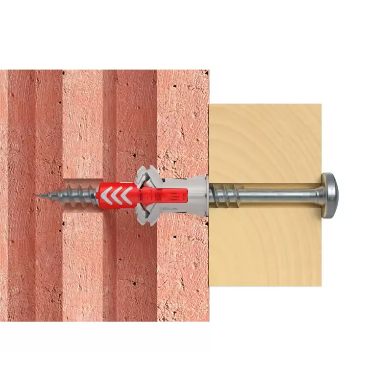 fischer DUOPOWER 8x40 Universaldübel-Sortiment in wiederverschließbarer Dose (80 Stück)
