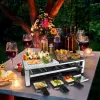 Steba RC 108 Multi-Raclette-Grill, 2000 W, 8 Pfännchen, Edelstahl/Schwarz
