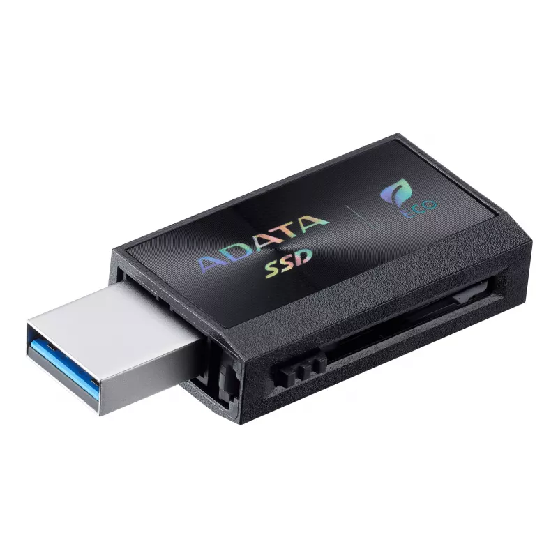 Externe SSD ADATA SC730 1 TB, USB Type-C 3.2 Gen 2, 600/600 MB/s, Schwarz, Kunststoffgehäuse