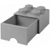 Schubladeneinheit room copenhagen LEGO Brick Drawer 4, grau, modulare Aufbewahrungsschublade