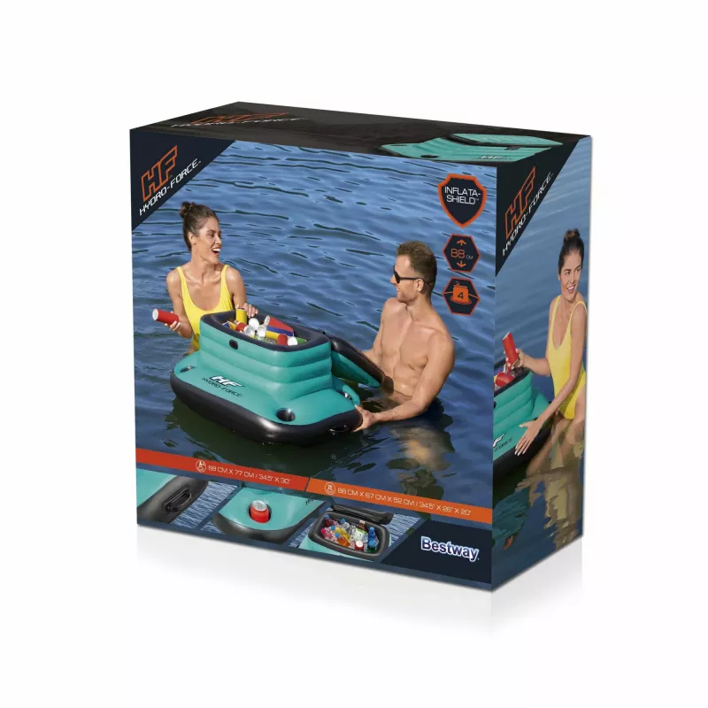 Bestway 43191 Kühlbox 49 L Schwarz, Grau, Orange