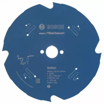 Bosch Expert for Fibre Cement Kreissägeblatt 165 mm, 4 Zähne, Bohrung 20 mm, 2608644122