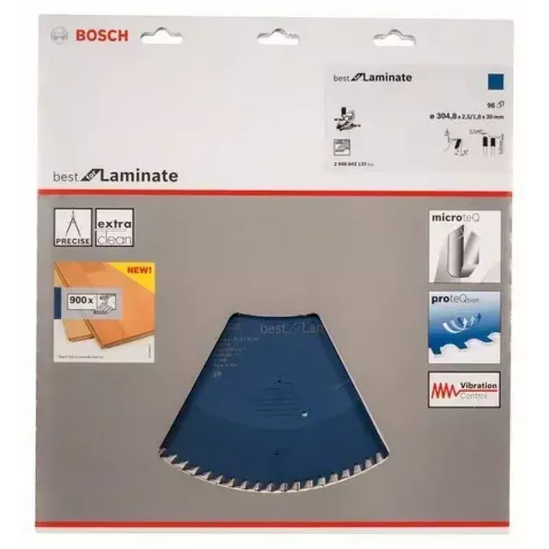 Bosch Best for Laminate 2608642137 Kreissägeblatt, Ø 305 mm, 96 Zähne, 30 mm Bohrung