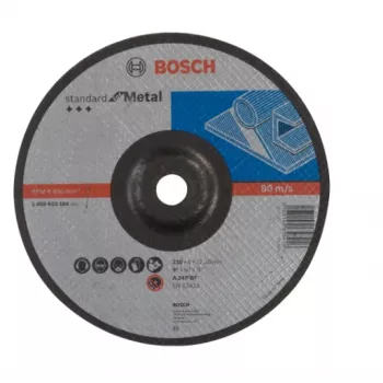 Bosch Standard for Metal A 24 P BF Schruppscheibe, 230 mm, gekröpft (2608603184)