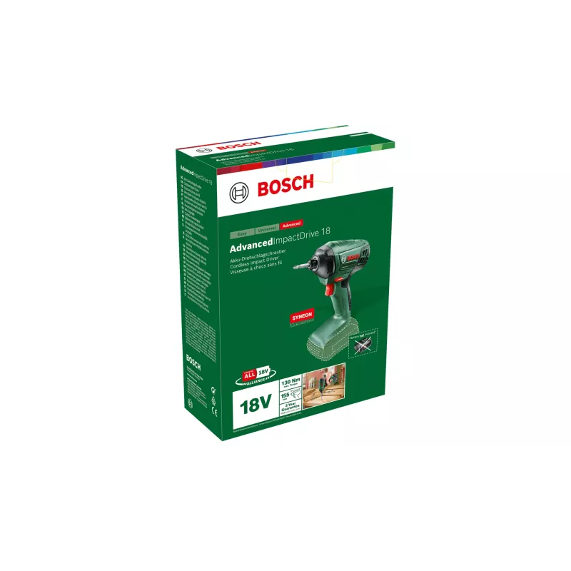 Bosch AdvancedImpactDrive 18 2600 U/min Schwarz, Grün