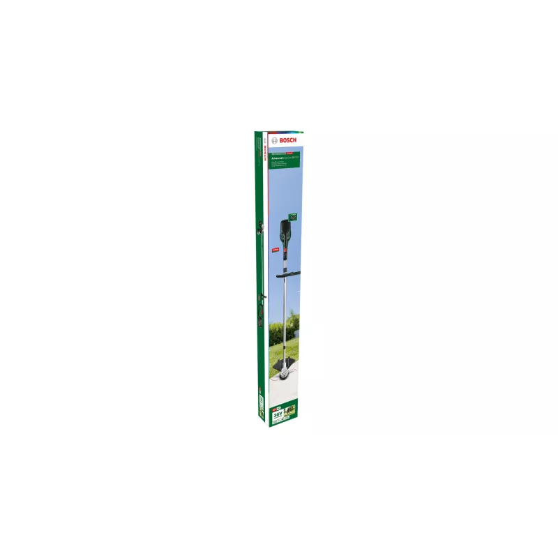 Bosch AdvancedGrassCut 36V-33 06008C1K00 Akku-Rasentrimmer, 36 V, 33 cm, mit 2,0 Ah Li-Ionen-Akku, Grün/Schwarz
