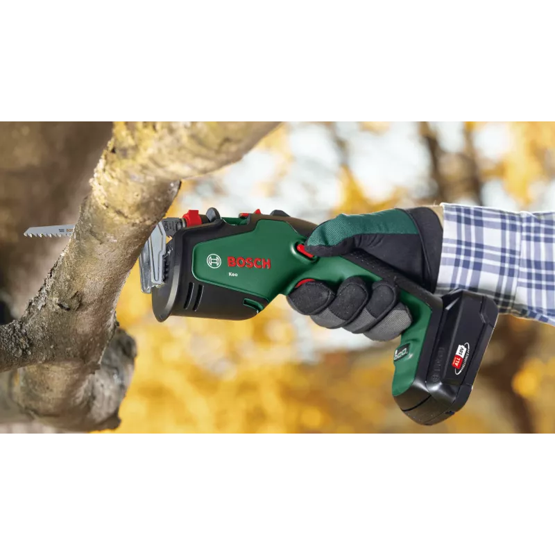 Bosch Keo 18V Akku-Astsäge, 2,0 Ah, grün/schwarz
