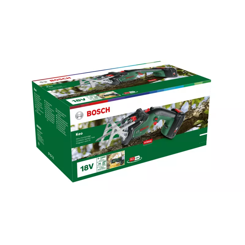Bosch Keo 18V Akku-Astsäge, 2,0 Ah, grün/schwarz
