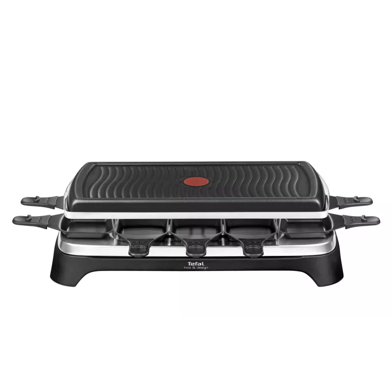Tefal RE4588 Raclettegrill 10 Personen 1350 W Schwarz, Edelstahl