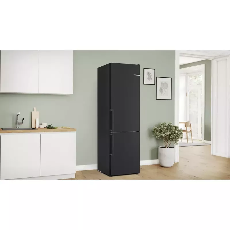 Bosch Serie 4 KGN39VXCT Kühl-Gefrierkombination, 363 l (260 l + 103 l), Energieklasse C, Edelstahl dunkel
