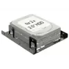 DeLOCK 18210 Einbaurahmen 3,5 Zoll auf 2 x 2,5 Zoll HDD/SSD, Schwarz