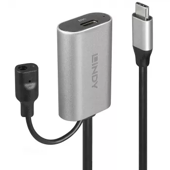 Lindy 5m USB 3.2 Gen 1 C/C Active Extension, 5 m, USB C, USB C, USB 3.2 Gen 1 (3.1 Gen 1), 5 Gbit/s, Schwarz